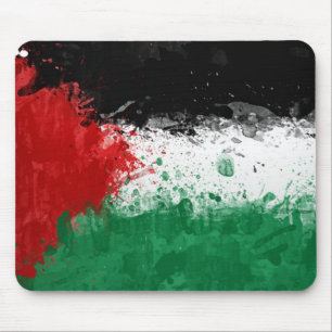 Schilder Kunst Grunge Palestina Vlag Muismat