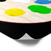 Schilder Kunstenaar Verf Palet Halloween Kostuum Poster (Hoek)