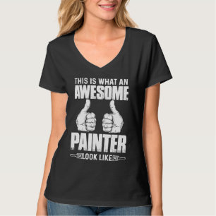 Schilder lakwerker en kunstschilders t-shirt