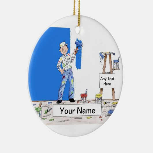 Schilder - Mannelijk Keramisch Ornament (Rechts)