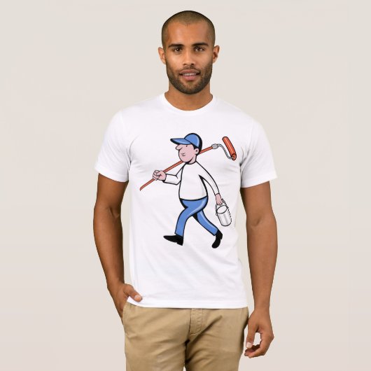 Schilder Mannen T-shirt (Voorkant volledig)