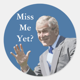 Schilder-Miss me toch? Ronde Sticker