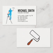 Schilder op de ladder visitekaartje (Voorkant / Achterkant)