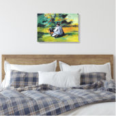 Schilder op het werk van Paul Cezanne,  Kunst Canvas Afdruk (Insitu (Slaapkamer))