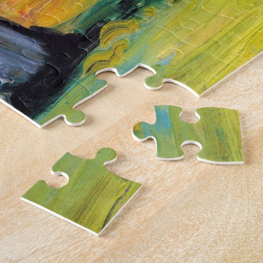 Schilder op het werk van Paul Cezanne, Kunst Legpuzzel (Zijkant)