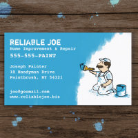 Schilder Schilder Blauwe Verf Vun Cartoon Contract