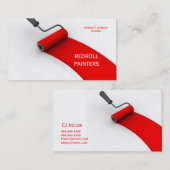 Schilder, schilder, kunst, constructie, kleuren visitekaartje (Voorkant / Achterkant)