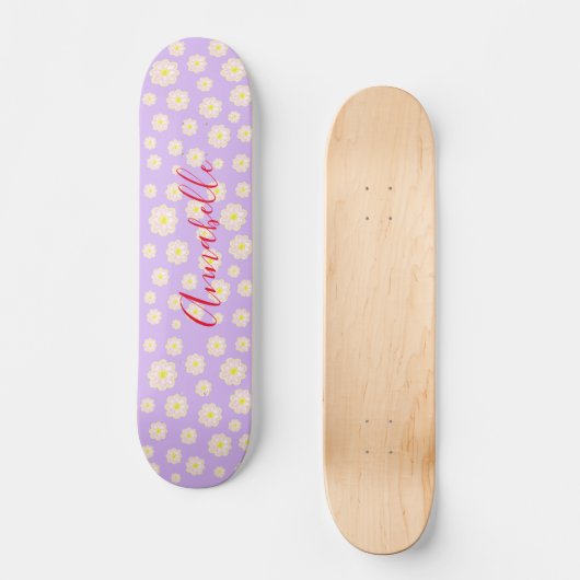 Schilder van Daisy Cartoon Skateboard (Voorkant)