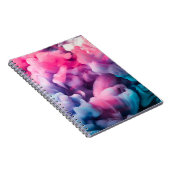 Schilder van verf. Abstracte achtergrondabstract, Notitieboek (Rechterzijde)