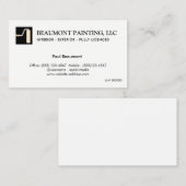 schilder visitekaartje (Voorkant / Achterkant)