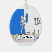 Schilder - Vrouw Keramisch Ornament (Rechts)