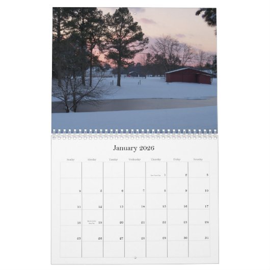 Schilderachtig Alabama Kalender (Jan 2026)