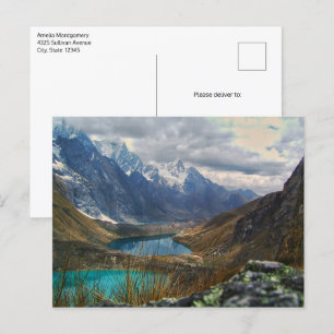 Schilderachtig Alpenbergen Foto Briefkaart