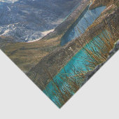 Schilderachtig Alpenbergen Foto Tissuepapier (Detail)