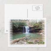 Schilderachtig Appalachian Waterfall Briefkaart (Voorkant / Achterkant)
