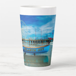Schilderachtig Atlantic City Boardwalk Latte Mok