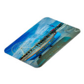 Schilderachtig Atlantic City Boardwalk Magneet (Linkerzijde)