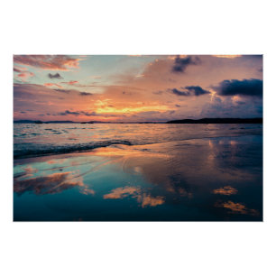 Schilderachtig Beach Art Ocean Afbeeldingen Fotogr Perfect Poster