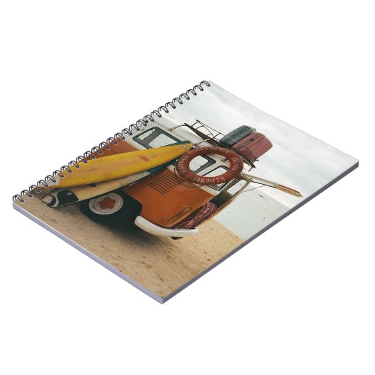 Schilderachtig Beach Art Summer Vacation Beach Im Notitieboek (Linkerzijde)