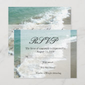 Schilderachtig Beach Destination Wedding RSVP Kaartje (Voorkant / Achterkant)