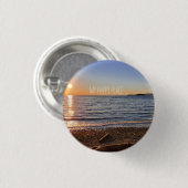 Schilderachtig Beach Sunset Foto Ronde Button 3,2 Cm (Voorkant /achterkant)