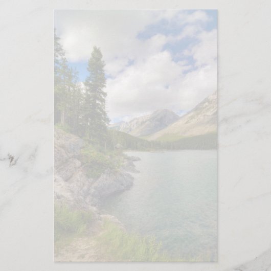 Schilderachtig bergmeer briefpapier (Voorkant)