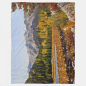 Schilderachtig bergmeer in Estes Park Fleece Blank Deken (Voorkant)