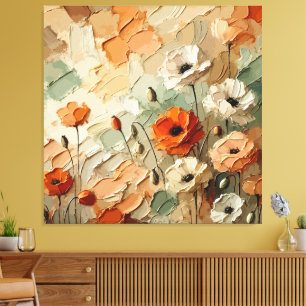 Schilderachtig bloemstuk canvas afdruk