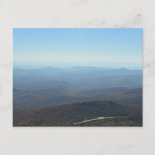 Schilderachtig Blue Ridge Mountains kijken uit op  Briefkaart