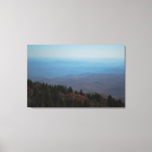 Schilderachtig Blue Ridge Mountains North Carolina Canvas Afdruk