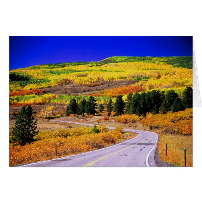 Schilderachtig Byway 12 Utah Herfst Card (Voorkant Horizontaal)