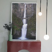 Schilderachtig cascading Multnomah-Herfsten Foto Afdruk