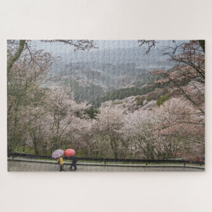 Schilderachtig Cherry Blossom Japan Landschap Legpuzzel