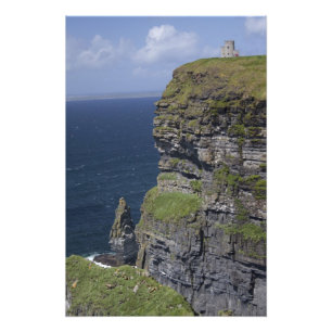 Schilderachtig Cliffs of Moher en O'Brien Tower Foto Afdruk