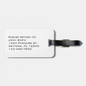 Schilderachtig Denali Mountains Travel Bagagelabel (Achterkant horizontaal)