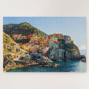 Schilderachtig dorp, Cinque Terre, Liguria, Itali Legpuzzel