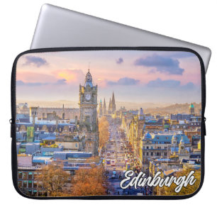 Schilderachtig Edinburgh, Scotland, Verenigd Konin Laptop Sleeve