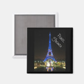 Schilderachtig Eiffeltoren bij nacht Magneet (Voorkant / Achterkant)