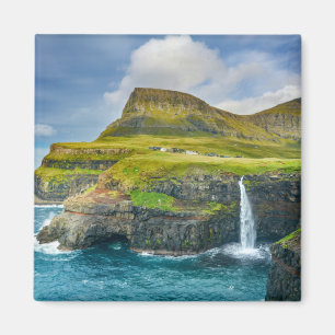 Schilderachtig eiland Tropical Faroe Archipelago Magneet