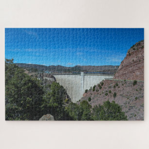 Schilderachtig Flaming Gorge Dam Reservoir Utah-fo Legpuzzel