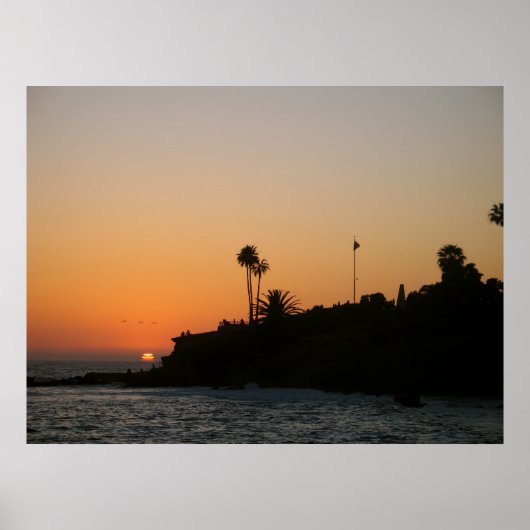 Schilderachtig foto van Laguna Beach Sunset Poster (Voorkant)