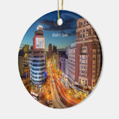 Schilderachtig foto van Madrid, Spanje Keramisch Ornament (Links)