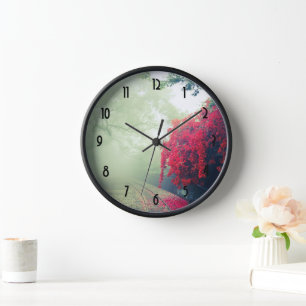 Schilderachtig foto van Misty Railroad Tracks