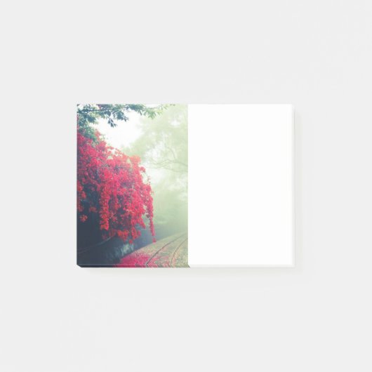 Schilderachtig foto van Misty Railroad Tracks Post-it® Notes (Voorkant)