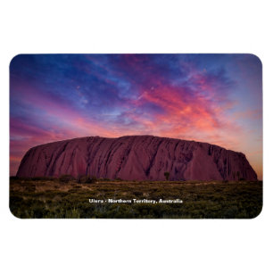 Schilderachtig fotografie - Uluru bij zonsondergan Magneet