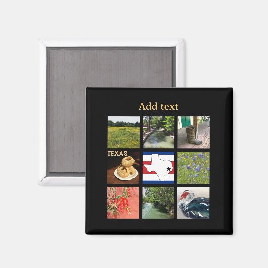 Schilderachtig foto's van Texas Magneet (Voorkant / Achterkant)