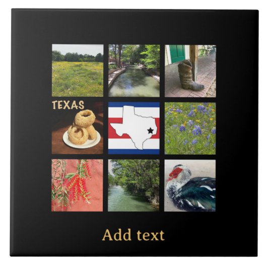 Schilderachtig foto's van Texas Tegeltje (Voorkant)