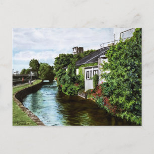 Schilderachtig Galway City Ireland Canal Uitzicht Briefkaart