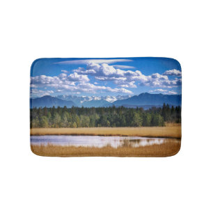 Schilderachtig gebergte Alpine Landschap Badmat