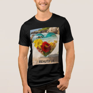 Schilderachtig Glass Heart Bloom – Bella+Canvas Tr Tri-Blend Shirt